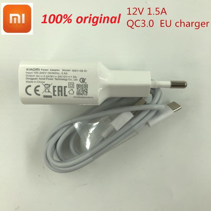 Xiaomi USB C/tipo-C MDY-08-EI carga rápida con USB Type-C 100% Original
