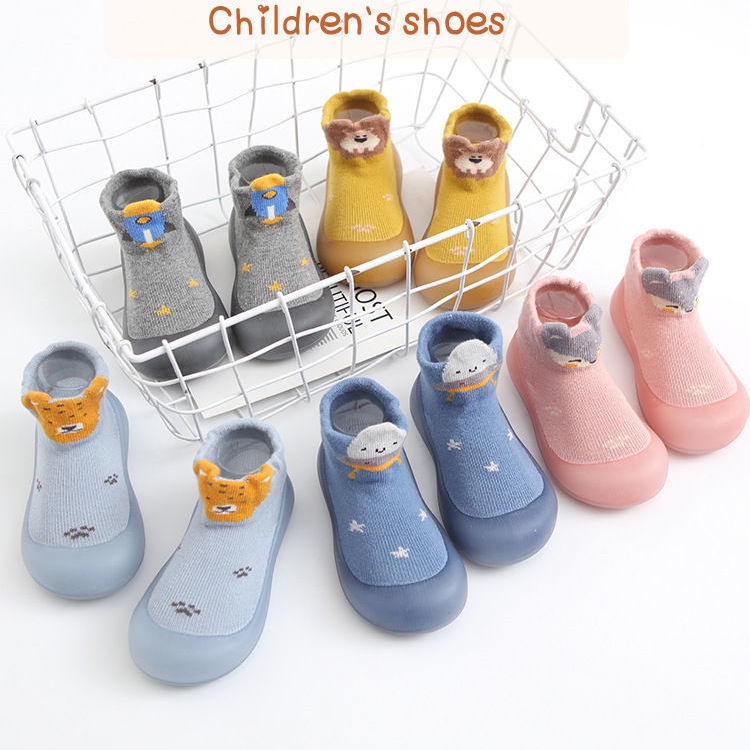 Zapatos de bebé para niños, Calcetines antideslizantes suave de fondo, de suelo a prueba de frío zapatos de media pantorrilla anti-kick, zapatos para bebés, zapatos para niños | Shopee