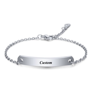 pulseras colgantes con pendiente de regalo personalizado personalizado joyería hecha a mano de acero inoxidable pulseras para mujeres hombres letras grabadas pulseras colgantes con pendiente de regalo personalizado personalizado joyería hecha a mano de acero inoxidable pulseras para mujeres hombres letras grabadas #6