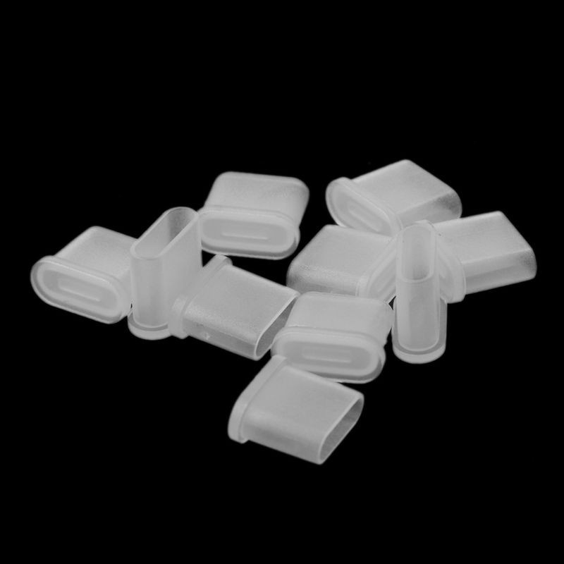 KOK 10PCS Cable De Carga Enchufe De Polvo Protector De La Cubierta Carcasa Tipo C Macho Puerto Cargador Capa Para Samsung Blackberry Huawei Xiaomi Teléfono Android