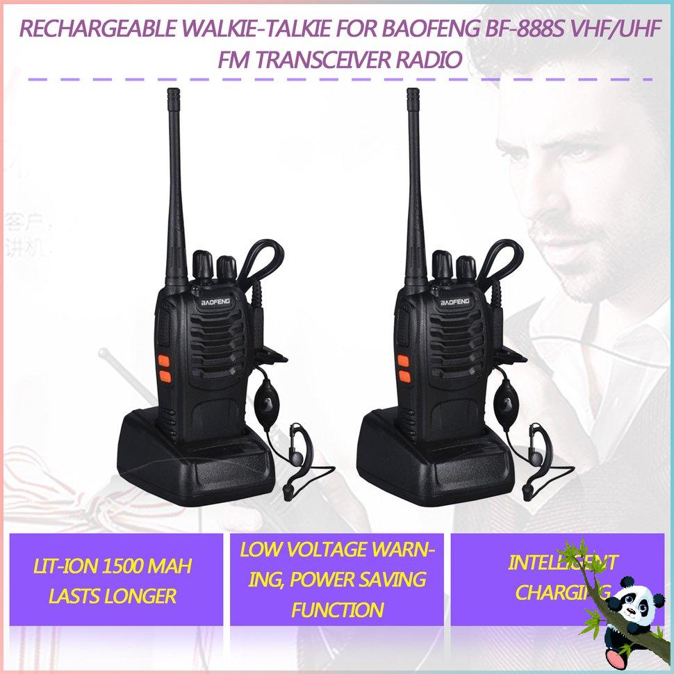 Image of airmachineRechargeable Walkie-talkie For Baofeng BF-888S VHF/UHF FM Transceiver Radio #3