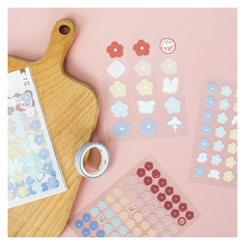 Image of Pegatinas Deco coloridas Blop Diary/imágenes de pegatinas lindas motivos Emoji únicos #8