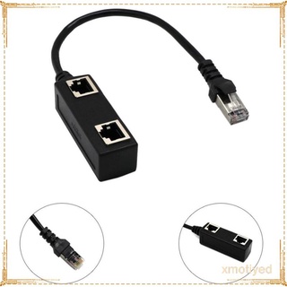 Image of thu nhỏ 1 a 2 puertos Ethernet Switch RJ45 Y Splitter Adaptador Cable para CAT 5/6 LAN #6