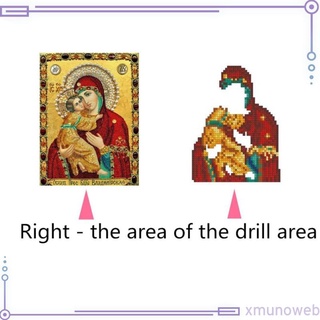 Image of DIY 5D Religion Diamond Painting Cross Stitch for Home Decoration