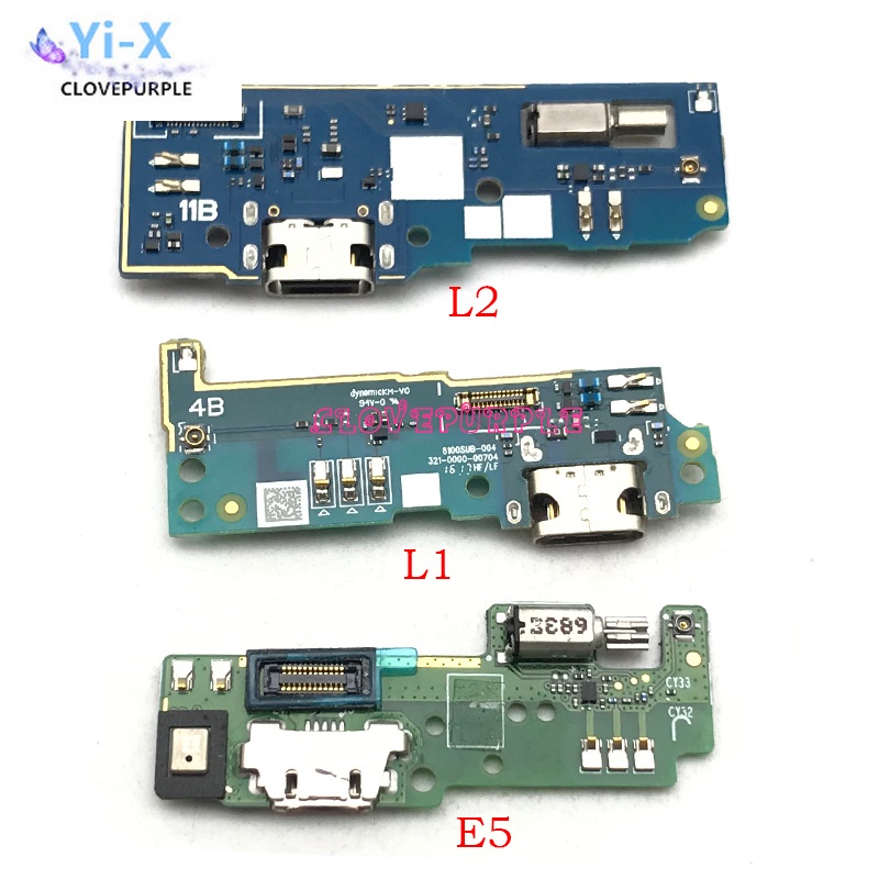 1pcs conector de dock micro usb cargador puerto de carga flex cable para sony xperia e5 l1 l2 m5 xa xa1 xa2 ultra