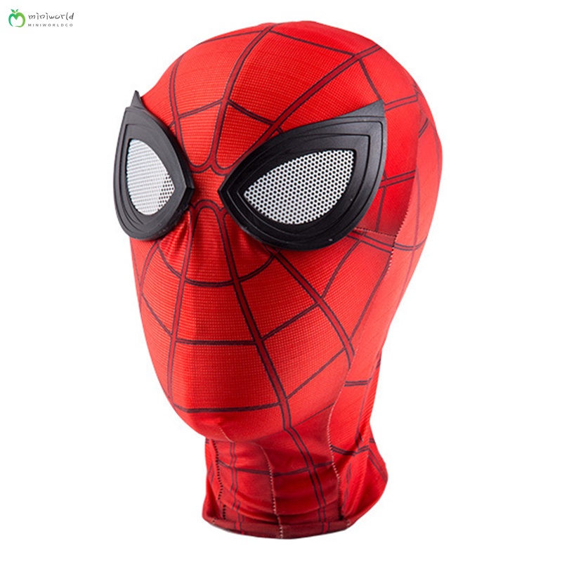 Image of Marvel Spiderman Máscaras De Piel Ajustada De La Araña Spandex Máscara Con Gafas Cosplay Disfraz Para Hombres Mujeres #4