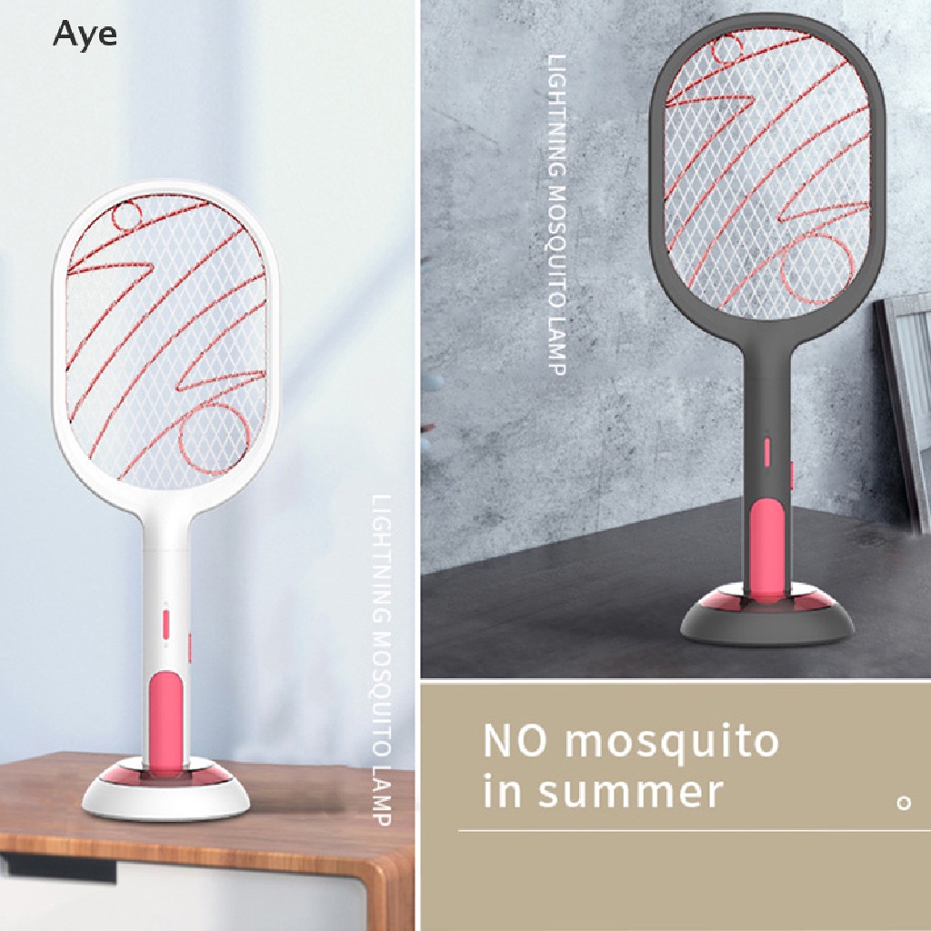 Aye Venta Caliente 3000V Raqueta Eléctrica De Insectos Swatter Zapper USB 1200mAh Recargable Matar Mosca Bug Killer Trap CO #3