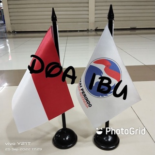 Image of Poste de mesa + PERINDO + bandera de INDONESIA