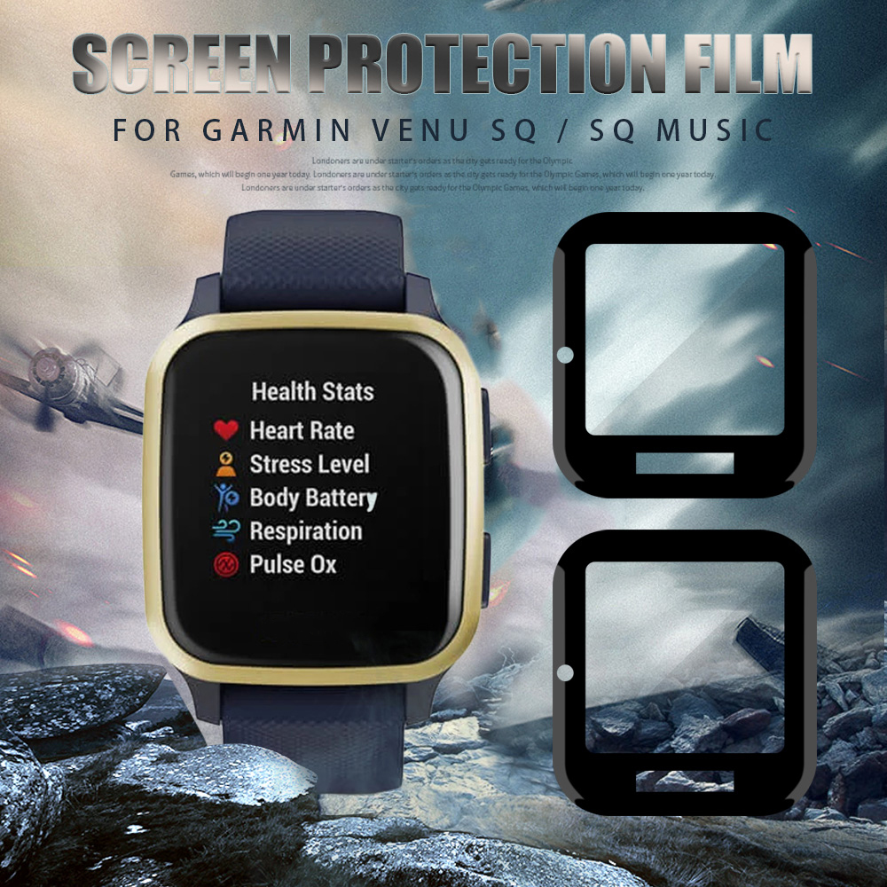 Protector de pantalla de fibra de vidrio Protector de pantalla para Garmin Venu SQ/SQ Music 