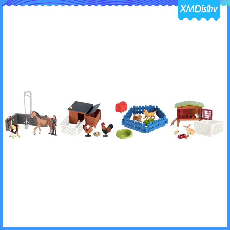 Poultry Farm Animals Action Figure Cute Figurines Model for Kids Gifts |  Shopee Colombia