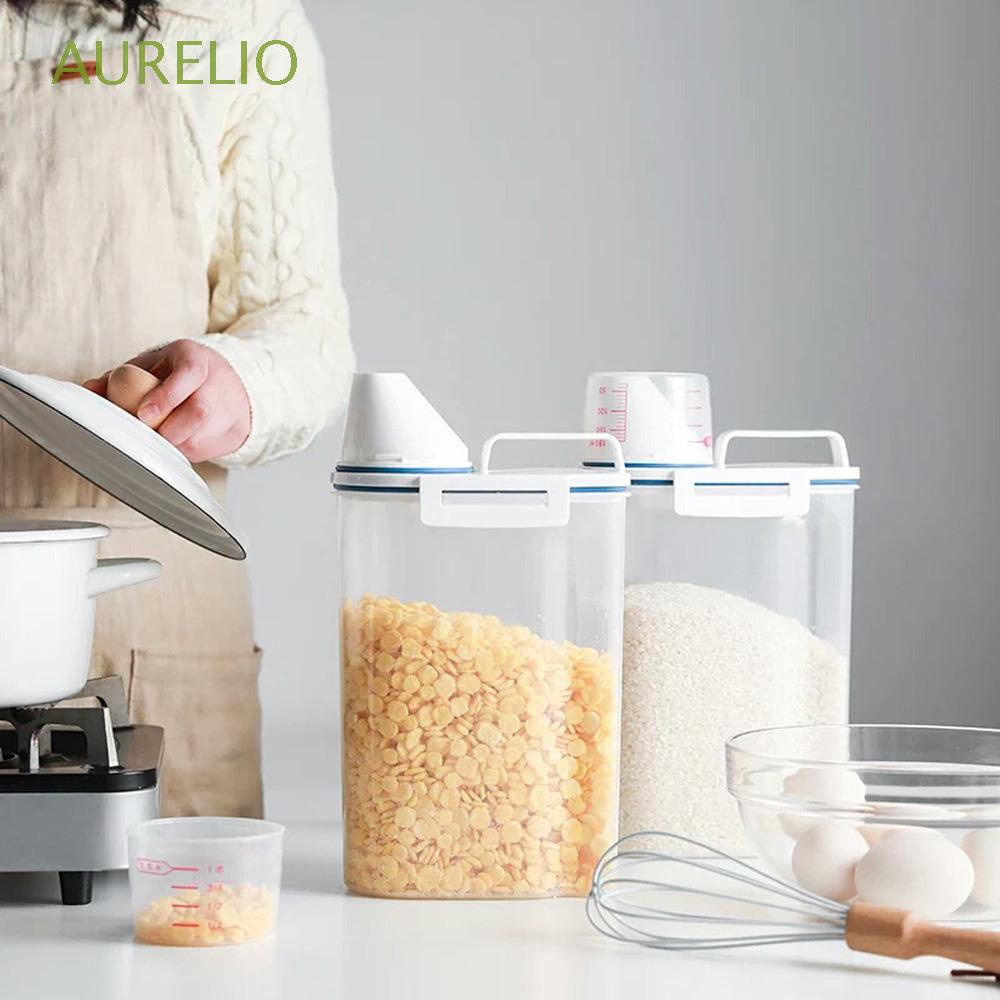 Kitchen Storage Box Food Organizer Container Airtight Transparent