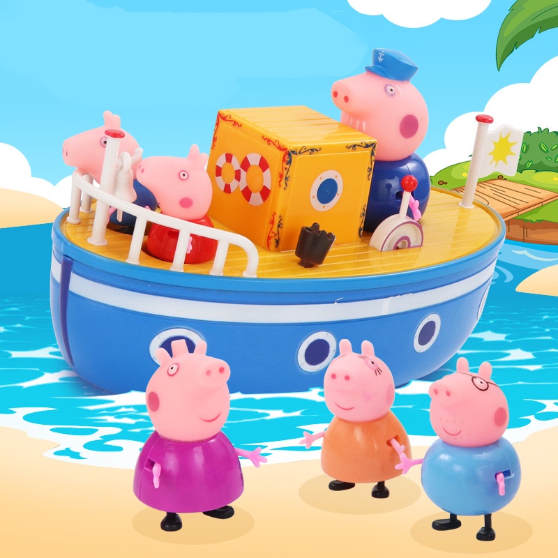 Dibujos Animados Peppa Pig Rescate Barco Juguetes Conjunto Bebe Bano Juguete Flotador Barco Figuras De Accion Muneca Ninos Regalos De Cumpleanos Shopee Colombia