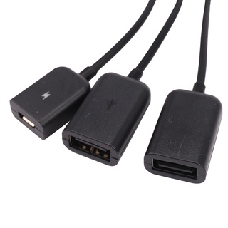 Image of thu nhỏ USB 3.1 Type C Male to 2 Dual USB A 2.0 Female + Micro-USB Female 3 in 1 OTG HUB #6