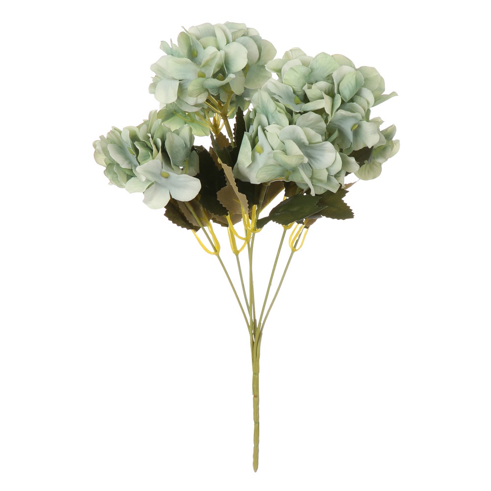 Decoración del hogar Plantas y flores artificiales decoración de Flores  Falsas para Fiesta / Boda / hogar / Cocina CattleyaHQ 4 Cabezas de Flores  Artificiales de Hortensia Elegante Ramo de hortensias Azul 