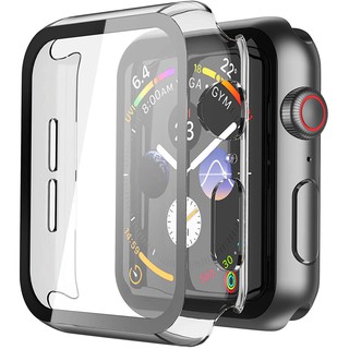 Apple Watch PC Caso Con Vidrio Templado Para 40 mm 44mm Serie 6 SE 5 4 Protector Pantalla Cubierta Completa Para iwatch Series 3 2 1 38mm 42mm #8