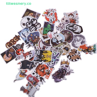 Image of tttwesnery 50 PCS Halloween Motocicleta Portátil Pegatinas Divertidas Graffiti Mix Retro Impermeable Nuevo
