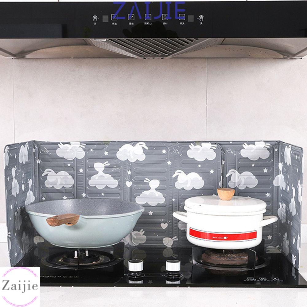 1 X Cocina de Gas Placa de protección contra salpicaduras de aislamiento de lámina de aluminio para hogar aceite escudo 