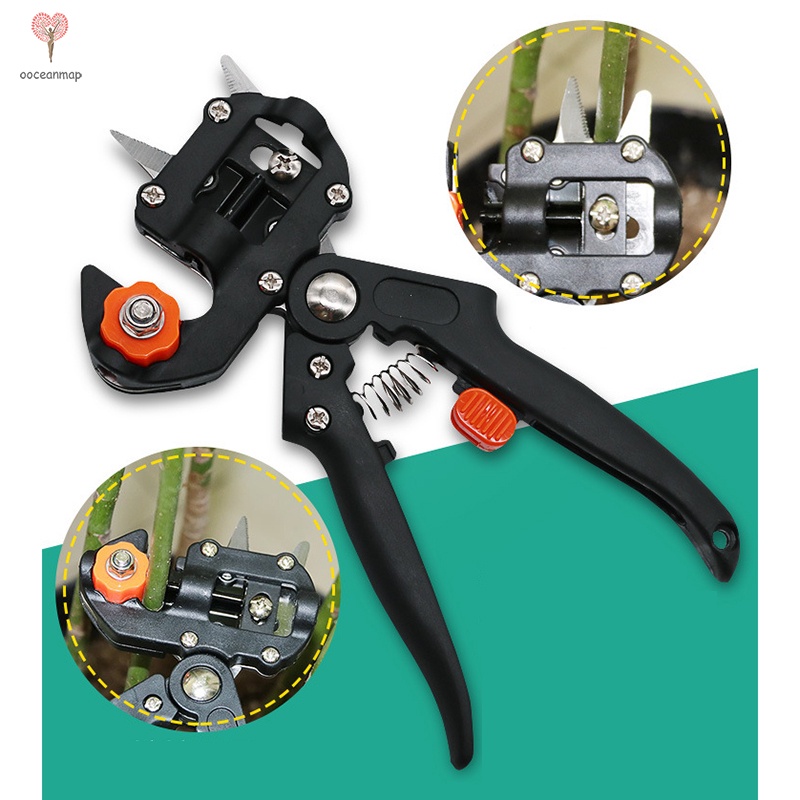 tijeras de podar herramienta de corte de injerto de tijera Herramienta de injerto de tijera de podar árboles frutales de jardín mango antideslizante aleación de aluminio 