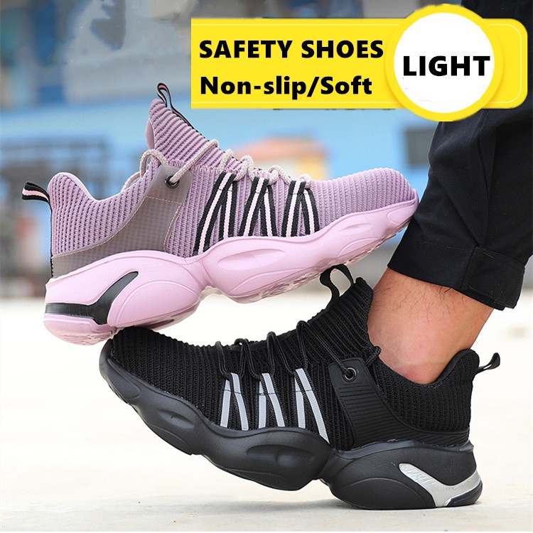 Zapatos de Seguridad para Hombre Zapatillas de Trabajo con Puntera de Acero,Calzado de Industrial y Deportiva,EU39-47 