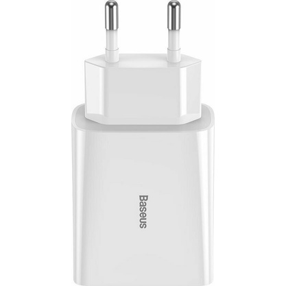 Image of Cargador de viaje Baseus 2 puertos USB QC 18W y Cable USB a tipo C (sin caja) #3