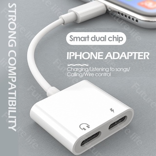 Image of Adaptador De iPhone 4 En 1 A 3,5 Mm AUX Audio + Carga Lightning Cable Convertidor Para