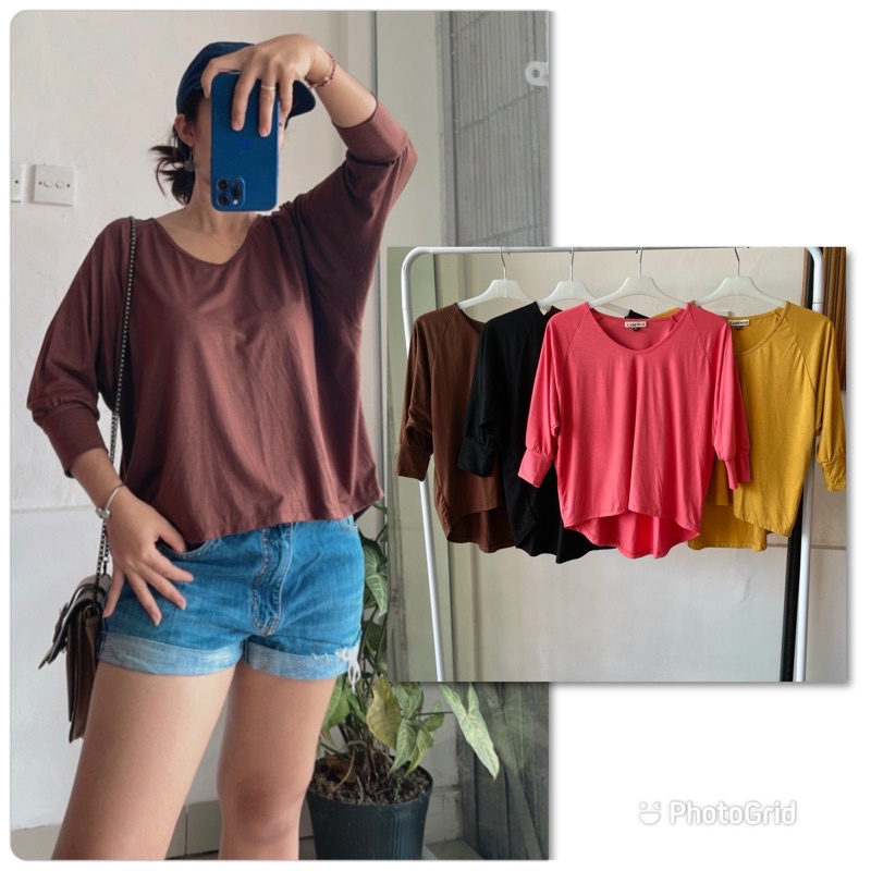 Blusa camiseta CR 54 Material licra camiseta blusa camisa de estrecho talla grande camisa ropa Casual snatai ropa para el hogar #6