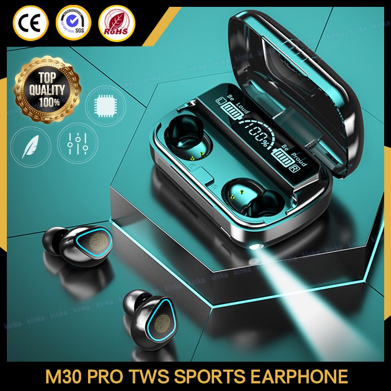 M30 Premium deportivos inalámbricos Bluetooth 5.0 Auriculares Auriculares en Oreja 