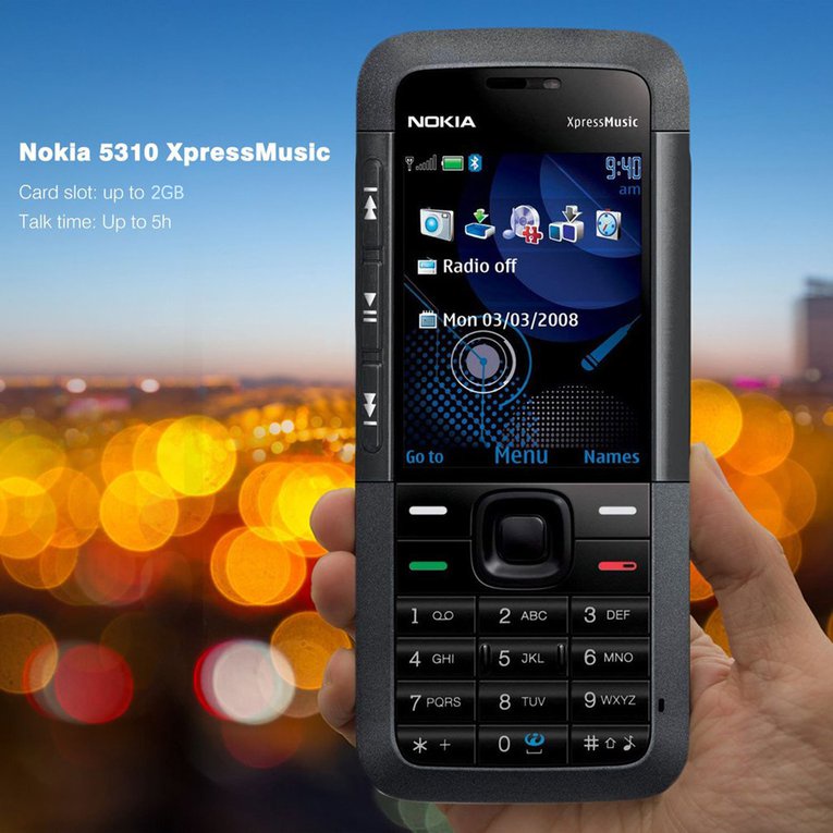 Retread Para Nokia 5310 Xpressmusic Desbloqueado 2.1 Pulgadas Teléfono Móvil