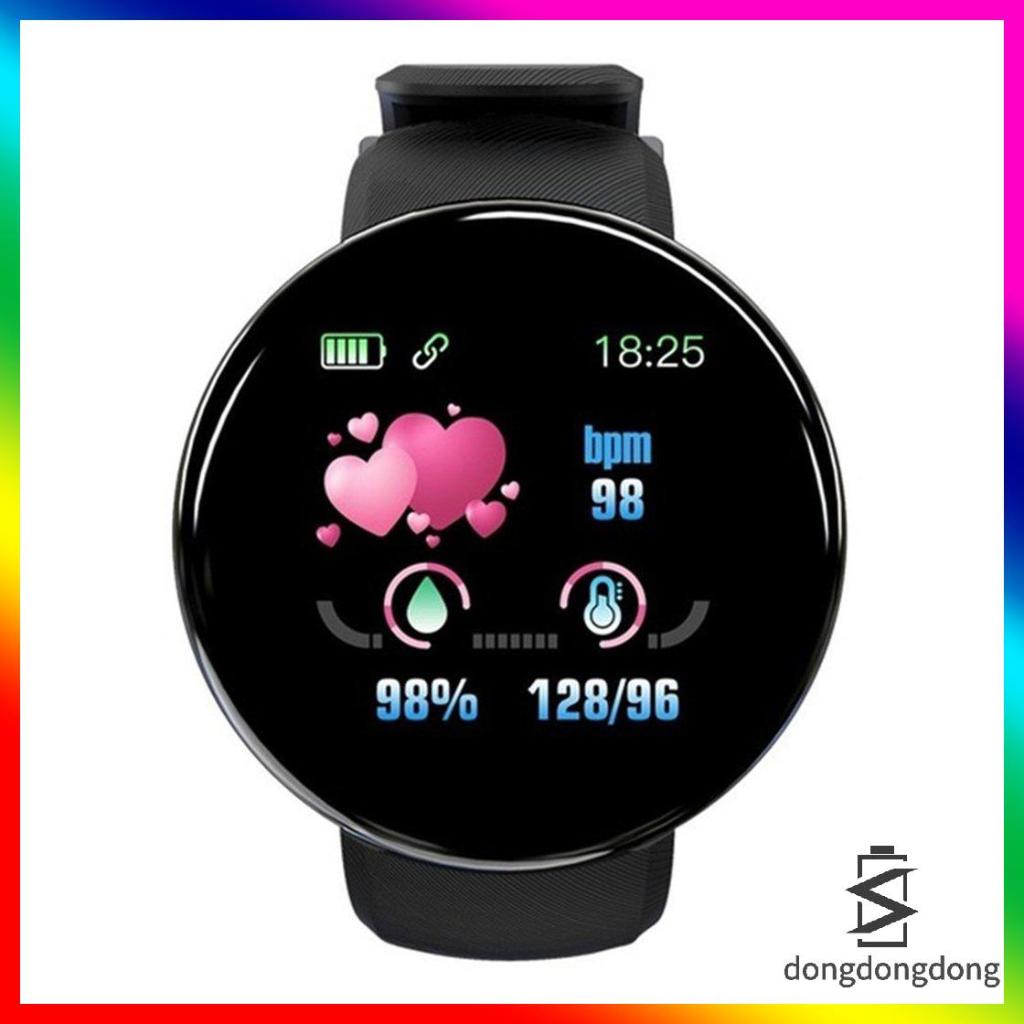 Estribillo lechuga Dentro Reloj inteligente D18, reloj inteligente redondo para mujer, reloj  deportivo resistente al agua con seguimiento | Shopee Colombia