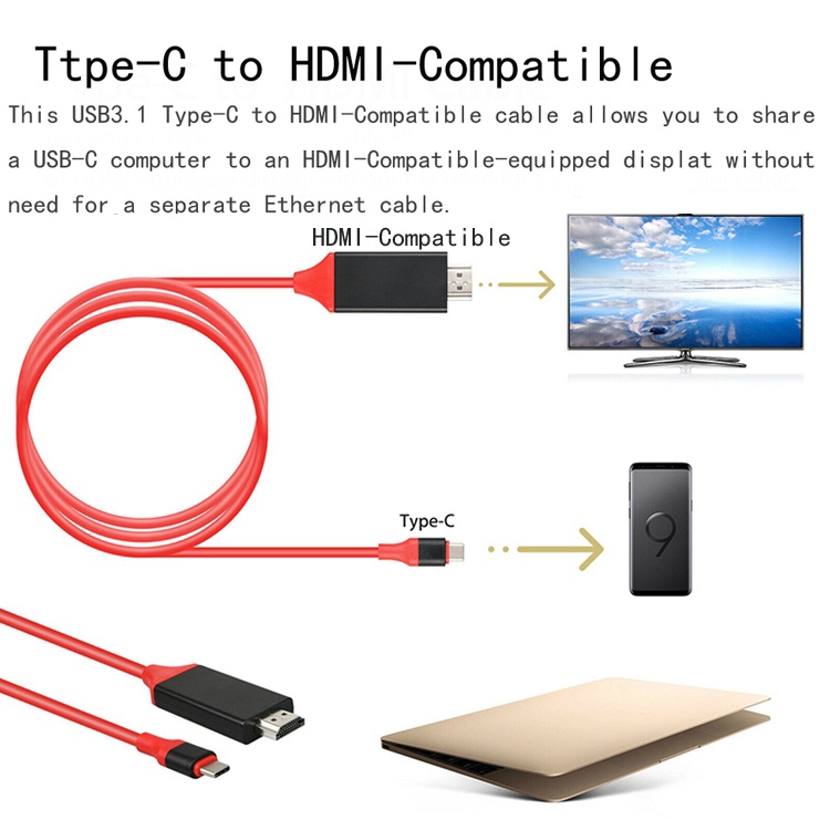 3 en 1 Adaptador USB C a HDMI Samsung Adaptador convertidor de Puerto de Carga Tipo C Compatible con MacBook Chromebook Pixel y más Tipo C DIFCUL Adaptador USB C a HDMI 4K 