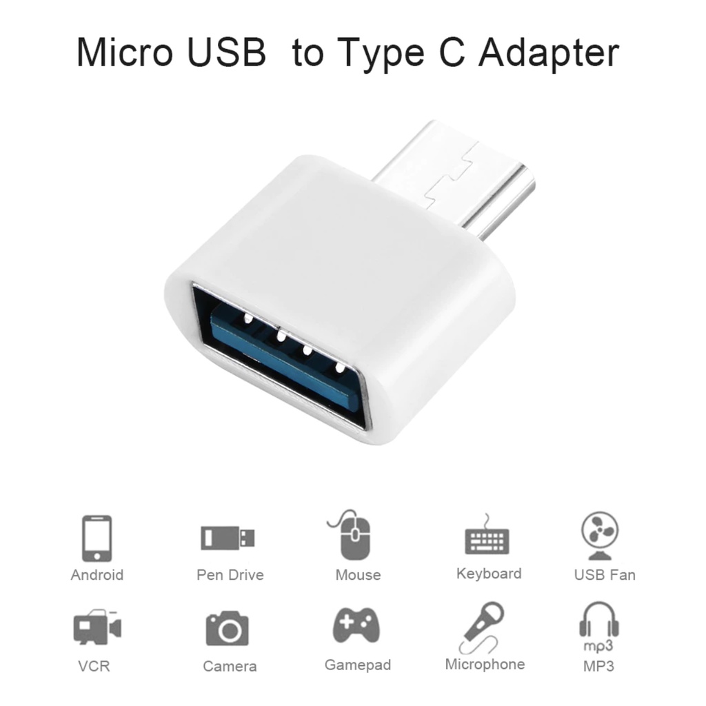 Image of OTG Adaptador Micro USB Para Teléfono Android Tipo C Macho A Hembra De Datos #6