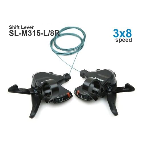 Image of SHIMANO Altus SL-M315 Shifter 2X8 3x8 3x7 Speed Shift Trigger Set Rapidfire Plus Cambio De Cable Actualización De M310 #3