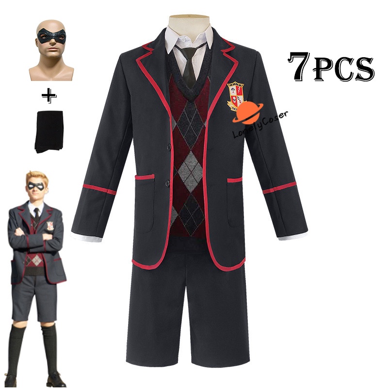 7PCS The Umbrella Academy Hargreeves Cosplay Disfraz De Uniforme ...