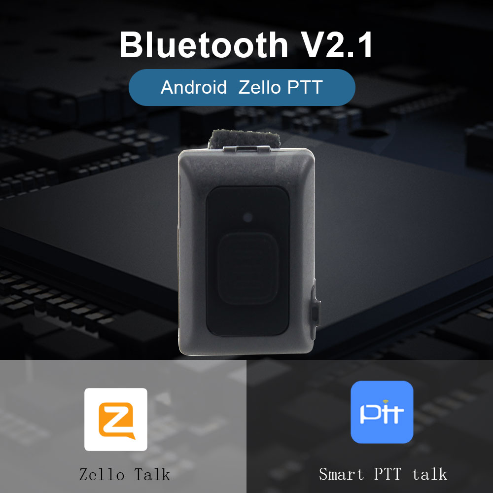 Image of 2020 inalámbrico Bluetooth manos libres PTT Walkie Talkie botón para Android de baja energía para Zello Work R16 #5