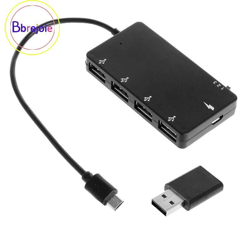 Image of thu nhỏ Adaptador de Cable Hub Micro USB de carga de alimentación OTG de 4 puertos para tableta de teléfono Android #0