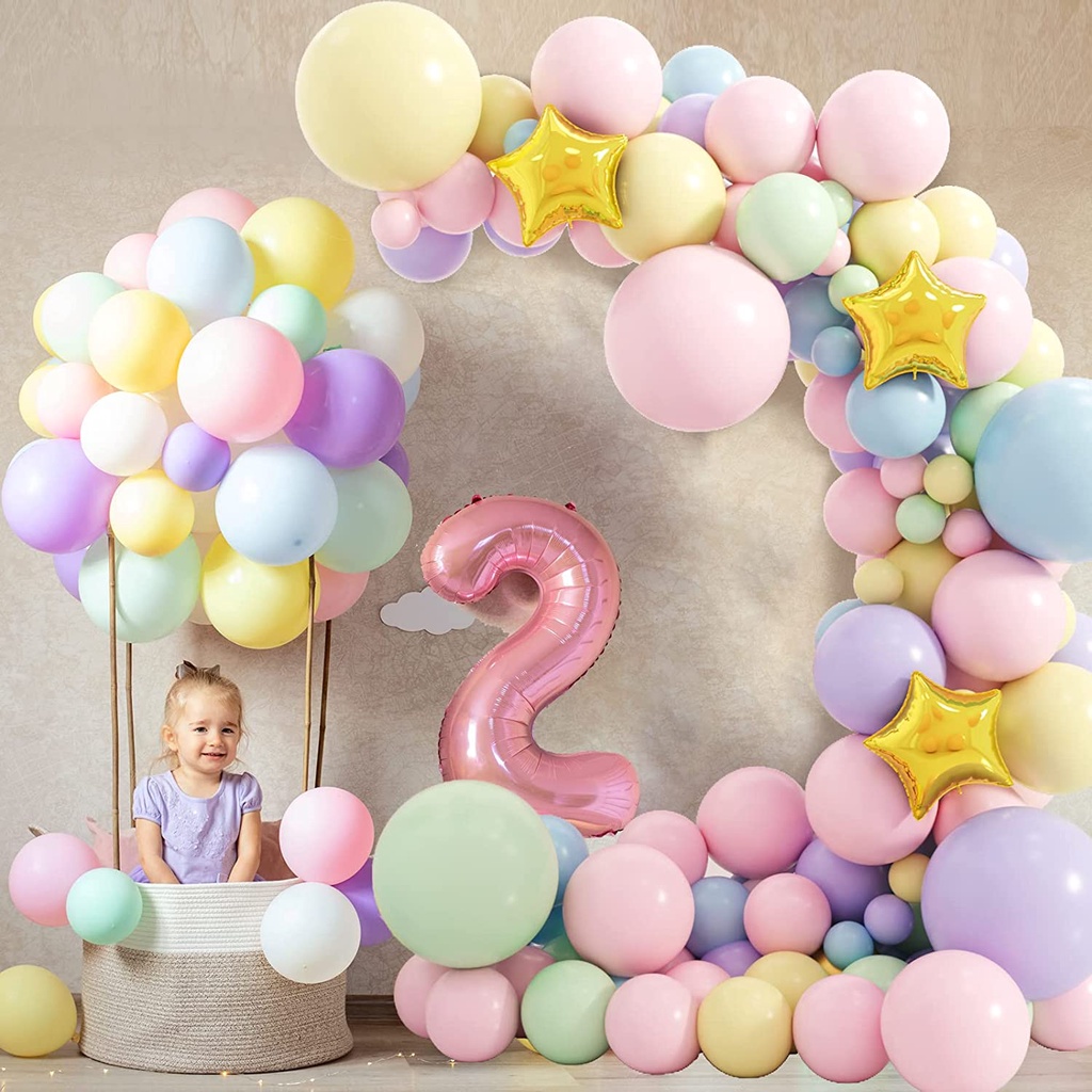 145pcs Pastel Globo Guirnalda Kit Unicornio Macaron Arco Iris Globos Con Estrella De Papel De Aluminio Para Baby Shower Boda Cumpleanos Helado Fiesta Decoraciones Shopee Colombia