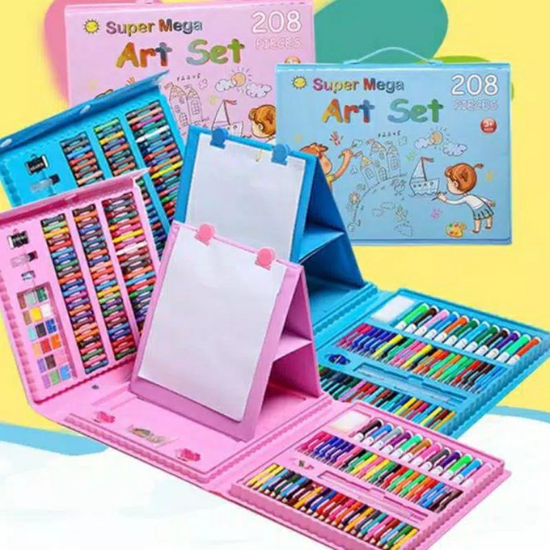 Tu88 Crayon set de 208 piezas herramientas de dibujo para niños pintando  lápices de acuarela | Shopee Colombia