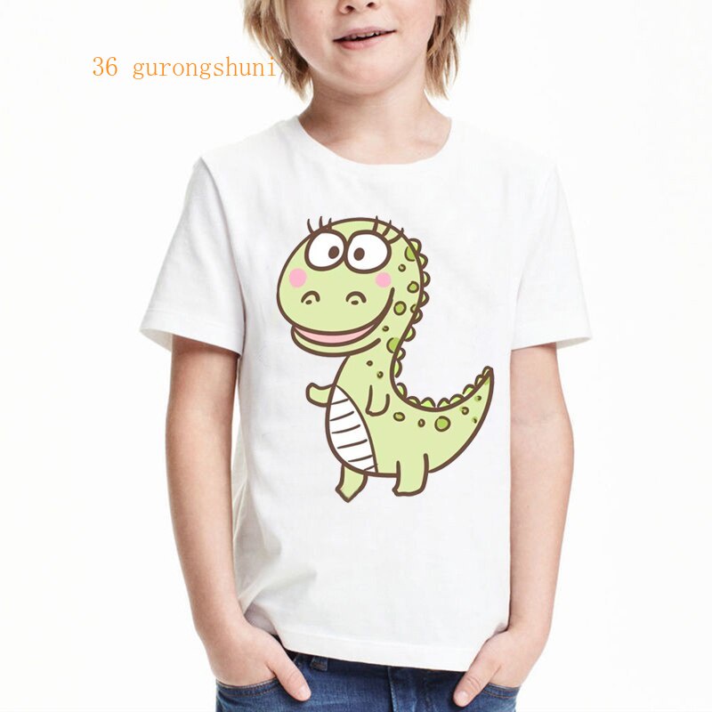 Lindo kawaii Camiseta Niños Camisetas Dinosaurio vogue Niño Ropa Verano  tops Para Niñas Camisas De | Shopee Colombia