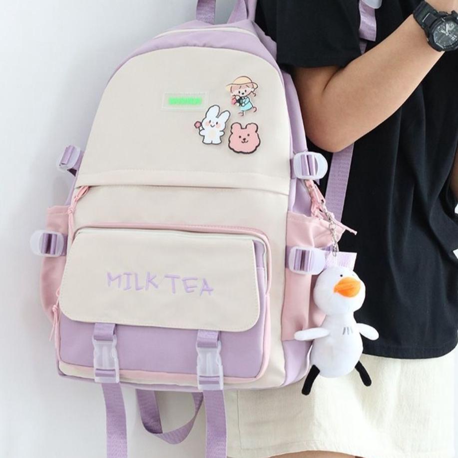 mochilas escolares estilo coreano mochilas para mujeres mochilas de moda coreanas para mujeres | Shopee Colombia