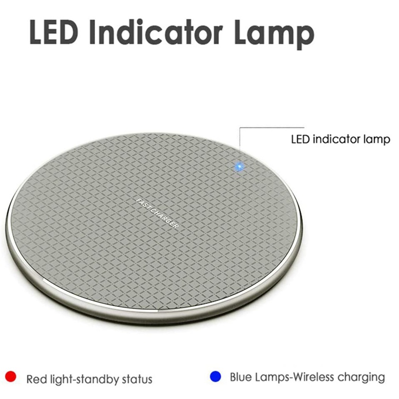 Image of Cargador Rápido De 10 W Compatible Con iPhone 8 Plus/8/X/Xs Max Para Samsung Galaxy S9/S9 S8 Almohadilla De Carga Inalámbrica #2