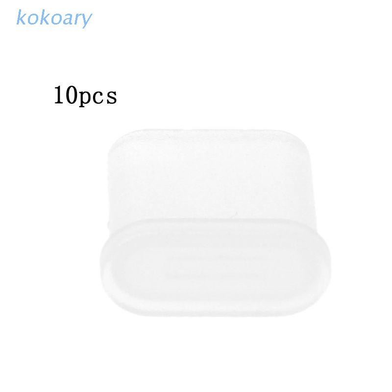 KOK 10PCS Cable De Carga Enchufe De Polvo Protector De La Cubierta Carcasa Tipo C Macho Puerto Cargador Capa Para Samsung Blackberry Huawei Xiaomi Teléfono Android