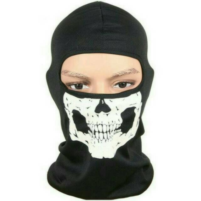 Máscara de cara completa máscara de motocicleta ninja con motivo de calavera BUFF BAFF