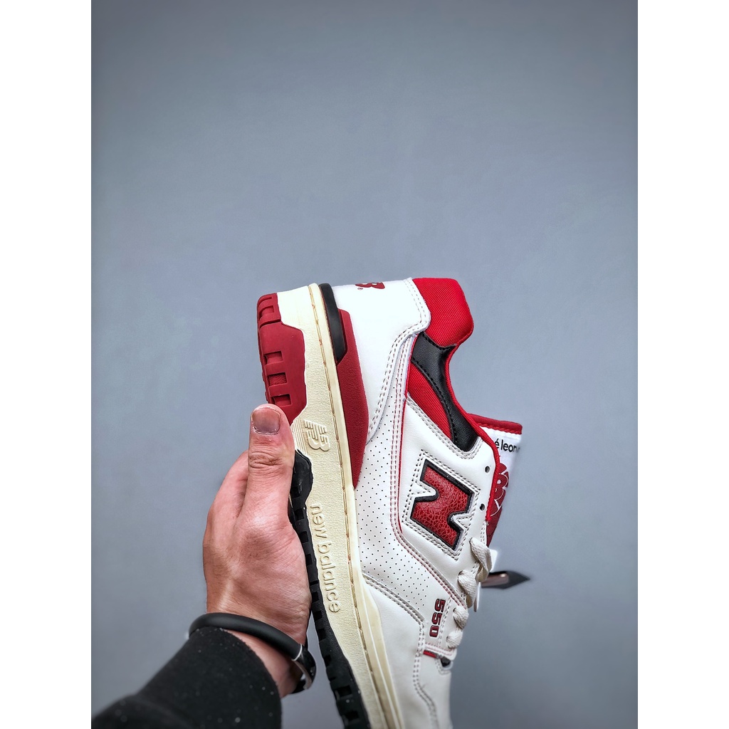 new balance white red