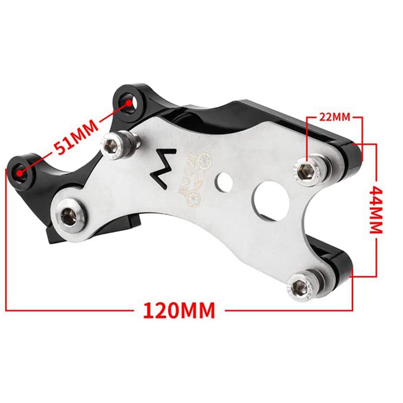 Adaptador De Freno De Disco MUQZI , A De Bicicleta V Servicio Pesado 160/180/203 Mm Trasero