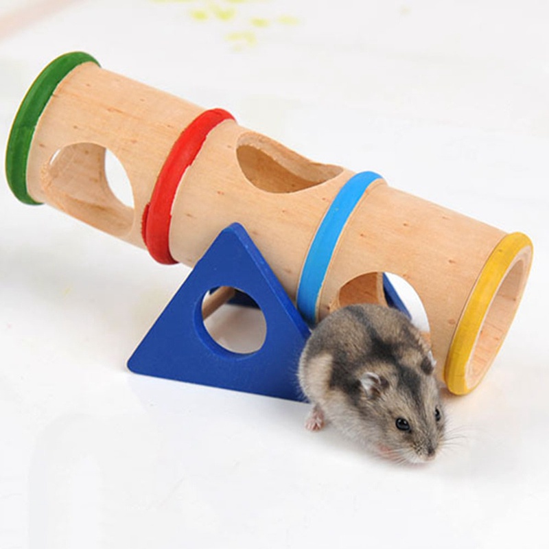 Azul Hamster Tunnel Ejercicio Seesaw Play Túnel Tubo Plástico Pequeño Animal Ejercicio Casa Juguete Zona de Juegos para Enanos Hamster Gerbil Rat Rat 
