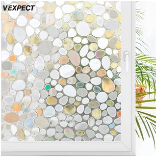 3D Vinilos para Ventanas Vinilo Adhesivo para Cristales Privacidad Laminas Translucido Electrostaticas de Baño Cocina Oficina Control de Calor y Anti UV Pebble Patrón #3