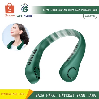 Image of Gyt portátil Usb recargable ventilador de cuello colgante banda para el cuello enfriador de aire para Mini colgante