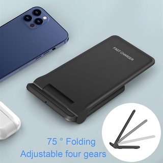 Image of thu nhỏ 20W cargador inalámbrico Vertical plegable almohadilla de carga rápida para IPhone 12 11 XR X, AirPods Samsung Huawei Oppo B464 #7