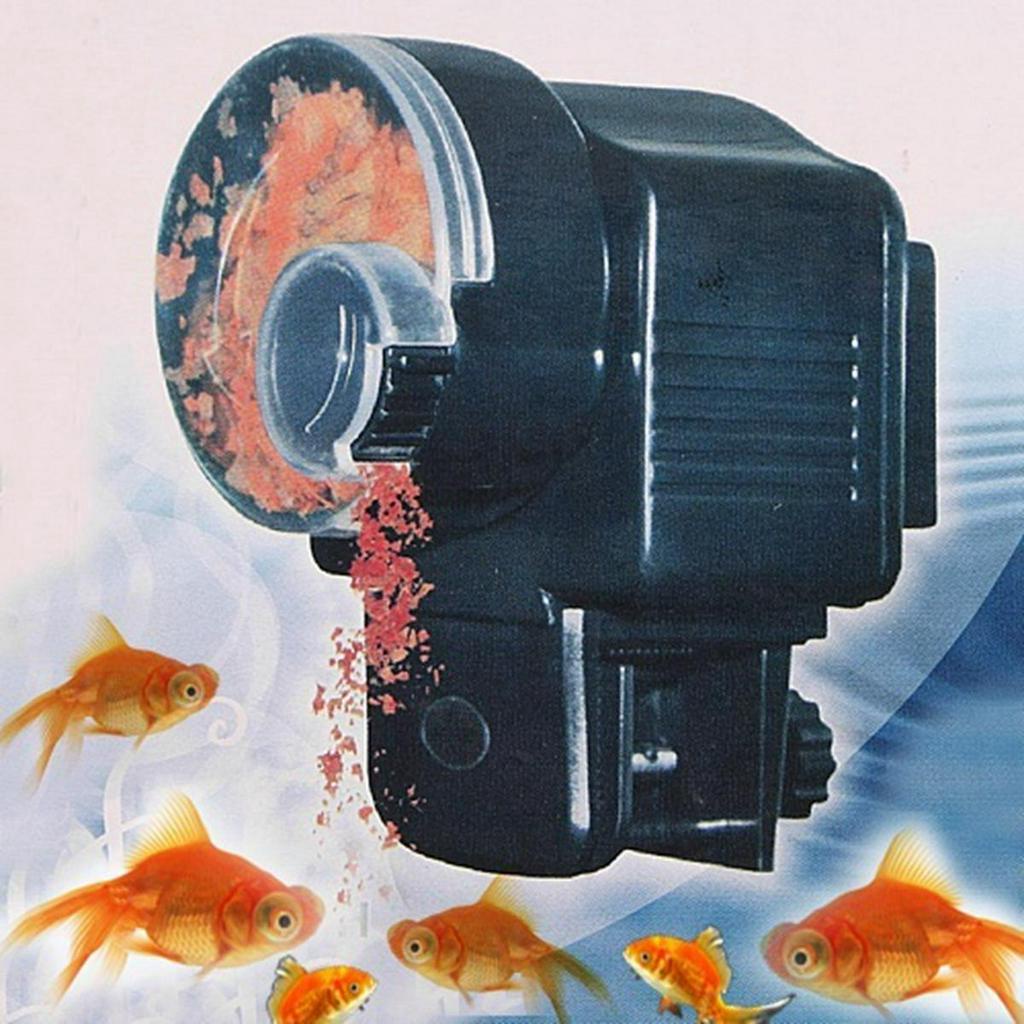 alimentos eléctricos para vacaciones de peces de plástico Alimentadores automáticos de peces alimentador temporizador de tanque dispensador de alimentos para peces para acuarios o acuarios 