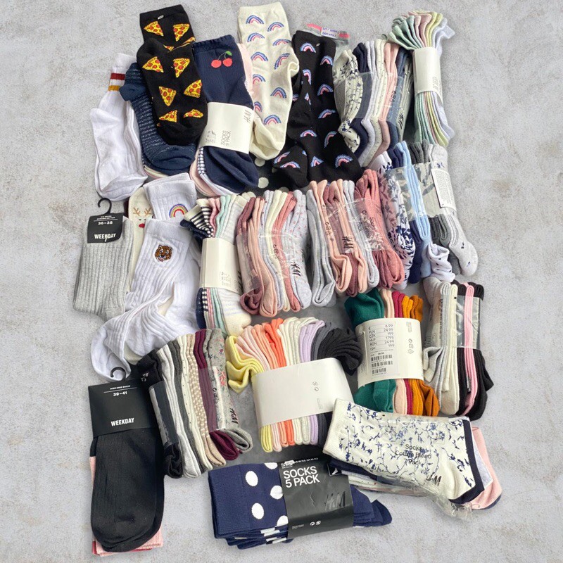 Calcetines de día de semana h&m / calcetines de h&m y de a viernes | Shopee Colombia